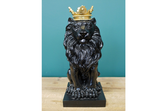 Black Lion with Crown