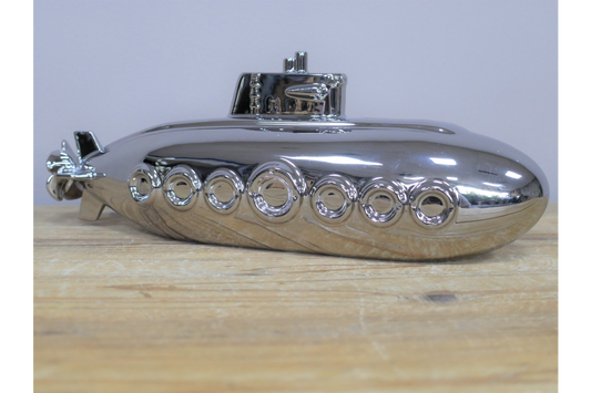 Silver Submarine Moneybox