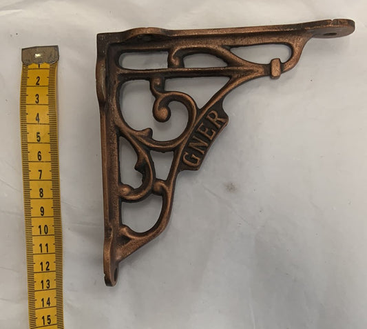 GNER Shelf Bracket 125mm - Antique Copper