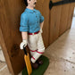 Cricketer Doorstop- Vintage Style - Cast Iron