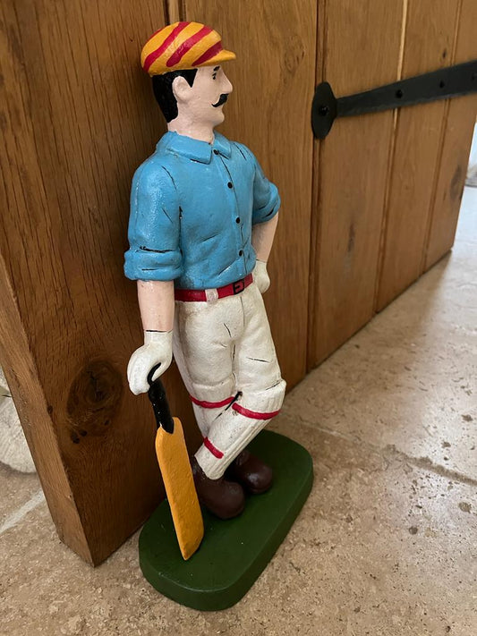 Cricketer Doorstop- Vintage Style - Cast Iron