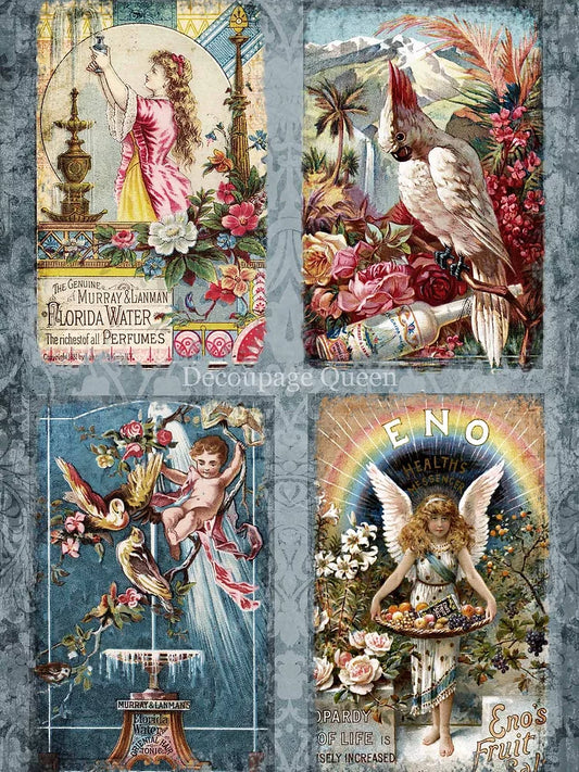 Decoupage Queen Rice Paper A4 - Vintage Tonics