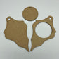 HDF Decoupage Base - Pointed Frame in Various Sizes