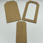 HDF Decoupage Base - Gift Tag/ Label in Various Sizes