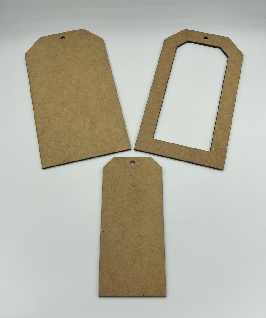 HDF Decoupage Base - Gift Tag/ Label in Various Sizes