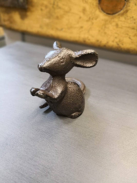 Mouse Ornament - Talking / speaking, cast iron