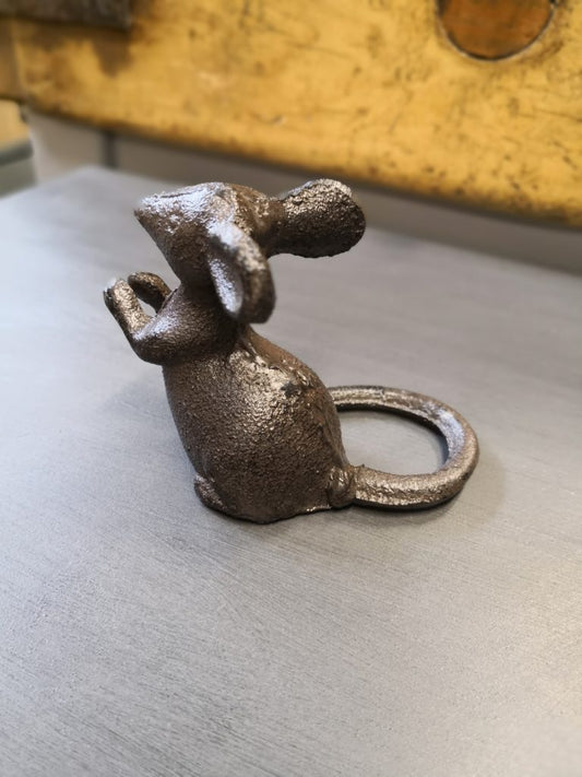 Mouse Ornament - Talking / speaking, cast iron