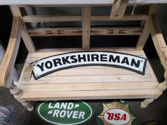 Yorkshireman Cast Iron Sign Large
