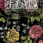 Big bold red and yellow flowers on iron Orchid Designs Ladies in Waiting Transfers front of packet
