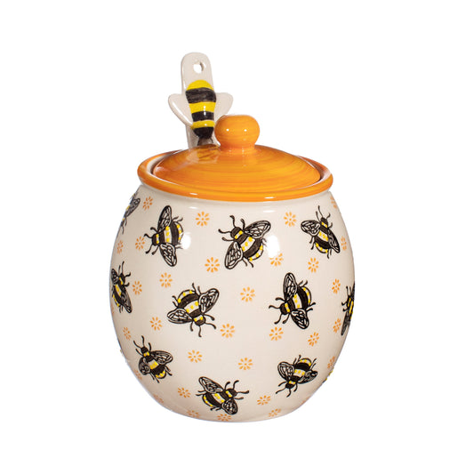 Busy Bee Honey Jar and Spoon Set
