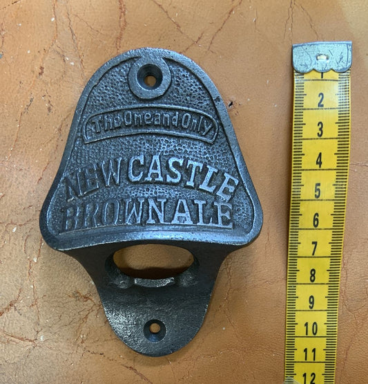 Bottle Opener wall mounted Newcastle Brown Ale - cast iron