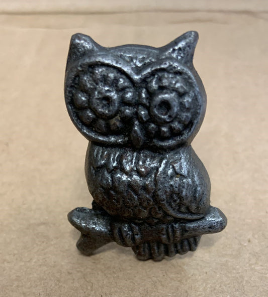 Owl Drawer Knob - Cast Iron