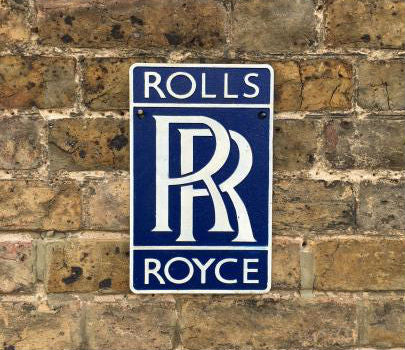 Rolls Royce - Cast Iron Sign
