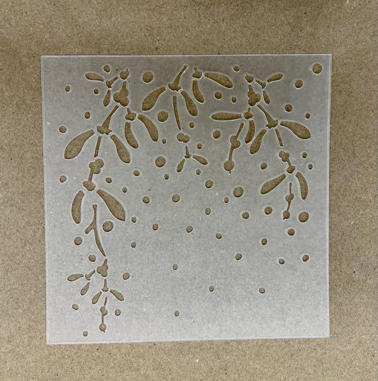 Stencil - Christmas Mistletoe