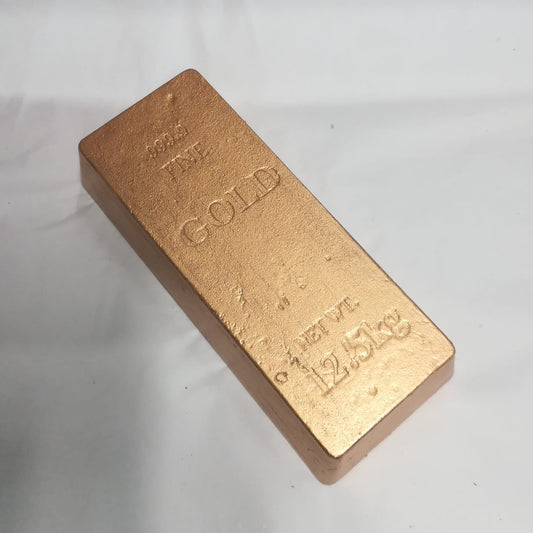 Cast Iron Gold Bullion Bar Doorstop