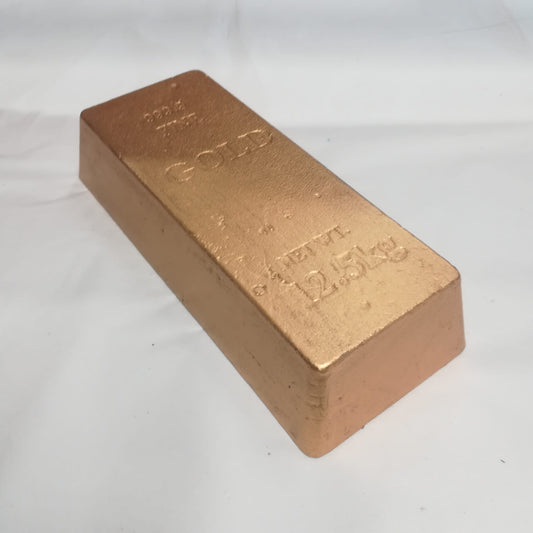 Cast Iron Gold Bullion Bar Doorstop