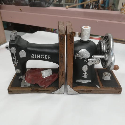 Singer Sewing Machine Bookends