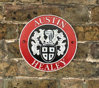 Austin Healey Cast Iron Sign