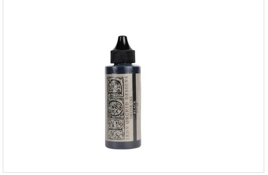 Iron Orchid Designs Black Ink bottle on a white background
