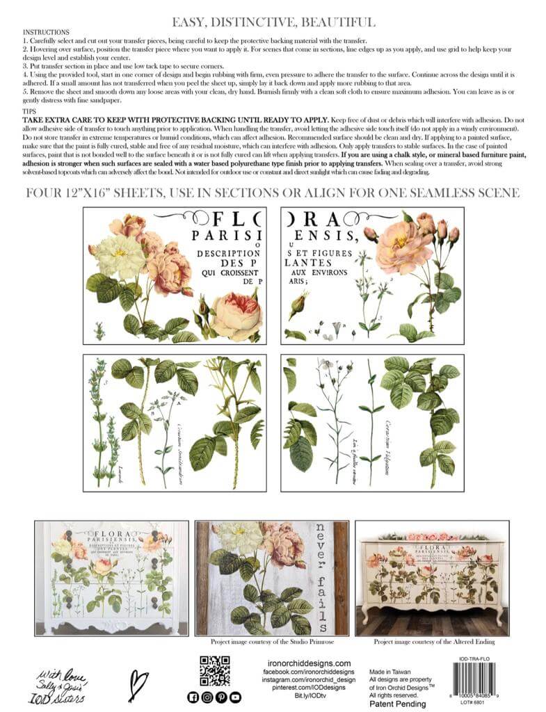 May's Roses IOD Transfer NEW!!! — The Painted Home