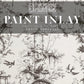 Black and white Oriental inspired Iron Orchid Designs Petits Parasols Paint Inlay front of packet