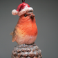 robin-on-acorn-christmas-close-up